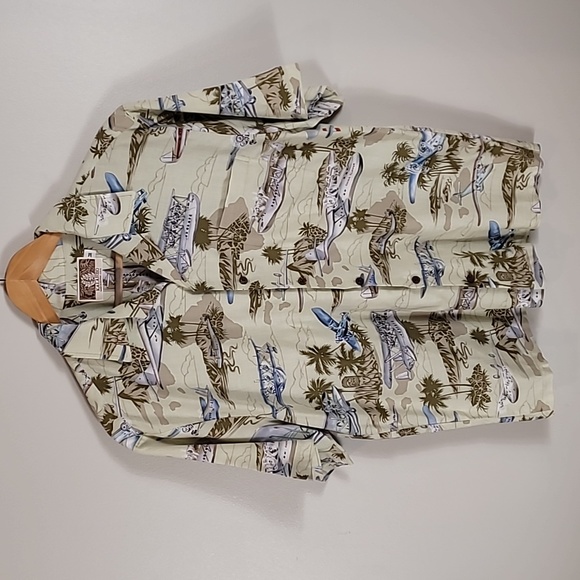 Vintage Shirts Rare Vintage Kalaheo Hawaiian Shirt Medium Wwii Bomber Airplane Army Aloha